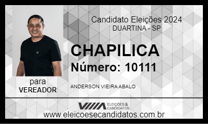 Candidato CHAPILICA 2024 - DUARTINA - Eleições