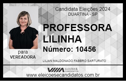 Candidato PROFESSORA LILINHA 2024 - DUARTINA - Eleições