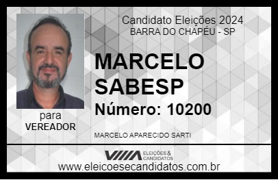 Candidato MARCELO SARTI 2024 - BARRA DO CHAPÉU - Eleições