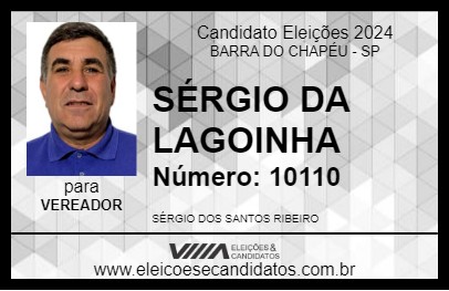 Candidato SÉRGIO DA LAGOINHA 2024 - BARRA DO CHAPÉU - Eleições