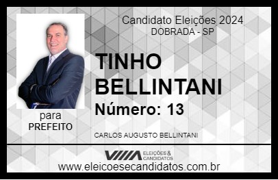 Candidato TINHO BELLINTANI 2024 - DOBRADA - Eleições