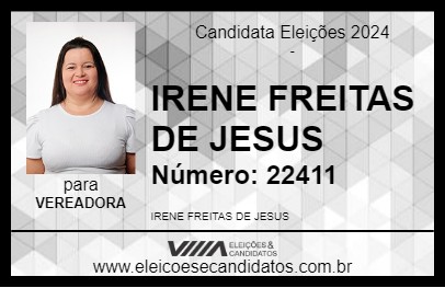 Candidato IRENE FREITAS DE JESUS 2024 - FLÓRIDA PAULISTA - Eleições