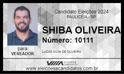 Candidato SHIBA OLIVEIRA 2024 - PAULICÉIA - Eleições