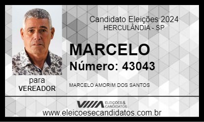 Candidato MARCELO 2024 - HERCULÂNDIA - Eleições