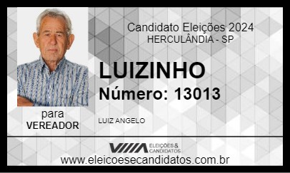 Candidato LUIZINHO 2024 - HERCULÂNDIA - Eleições