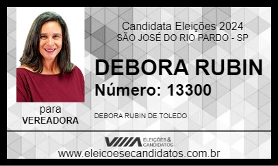 Candidato DEBORA RUBIN 2024 - SÃO JOSÉ DO RIO PARDO - Eleições