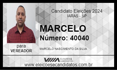 Candidato MARCELO 2024 - IARAS - Eleições