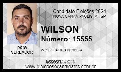 Candidato WILSON 2024 - NOVA CANAÃ PAULISTA - Eleições