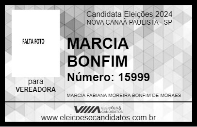 Candidato MARCIA BONFIM 2024 - NOVA CANAÃ PAULISTA - Eleições