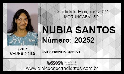 Candidato NUBIA SANTOS 2024 - MORUNGABA - Eleições