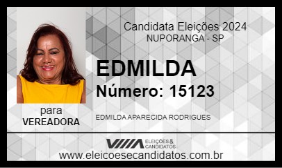 Candidato EDMILDA 2024 - NUPORANGA - Eleições