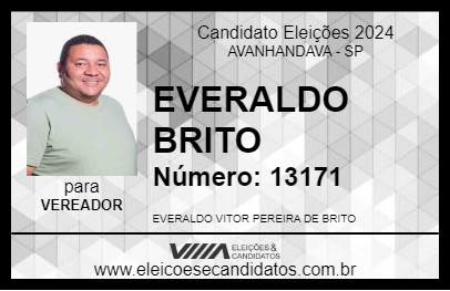 Candidato EVERALDO BRITO 2024 - AVANHANDAVA - Eleições