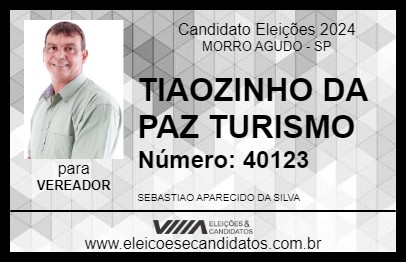 Candidato TIAOZINHO DA PAZ TURISMO 2024 - MORRO AGUDO - Eleições