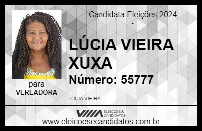 Candidato LÚCIA VIEIRA XUXA 2024 - MATÃO - Eleições