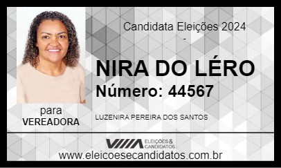 Candidato NIRA DO LÉRO 2024 - PAULICÉIA - Eleições