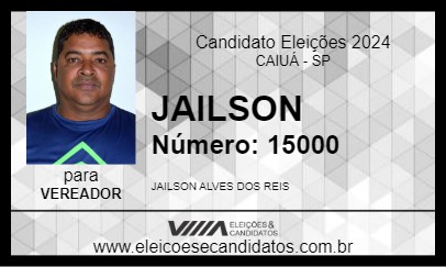 Candidato JAILSON 2024 - CAIUÁ - Eleições