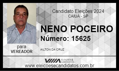 Candidato NENO POCEIRO 2024 - CAIUÁ - Eleições