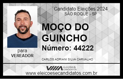 Candidato MOÇO DO GUINCHO 2024 - SÃO ROQUE - Eleições