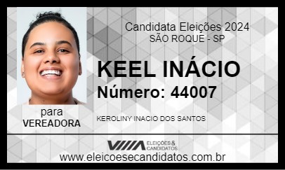 Candidato KEEL INÁCIO 2024 - SÃO ROQUE - Eleições