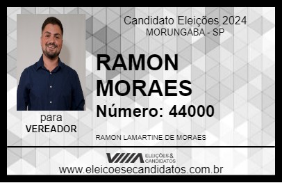 Candidato RAMON MORAES 2024 - MORUNGABA - Eleições