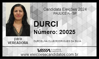 Candidato DURCI 2024 - PAULICÉIA - Eleições