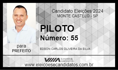 Candidato PILOTO 2024 - MONTE CASTELO - Eleições