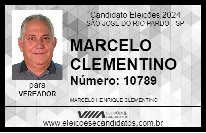 Candidato MARCELO CLEMENTINO 2024 - SÃO JOSÉ DO RIO PARDO - Eleições