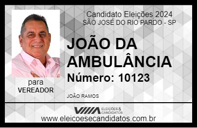 Candidato JOÃO TITA 2024 - SÃO JOSÉ DO RIO PARDO - Eleições