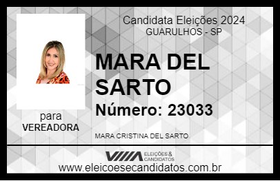 Candidato MARA DEL SARTO 2024 - GUARULHOS - Eleições