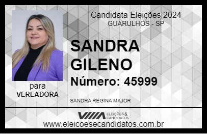 Candidato SANDRA GILENO 2024 - GUARULHOS - Eleições