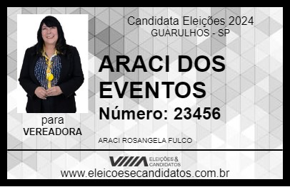 Candidato ARACI DOS EVENTOS 2024 - GUARULHOS - Eleições