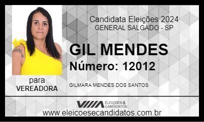 Candidato GIL MENDES 2024 - GENERAL SALGADO - Eleições