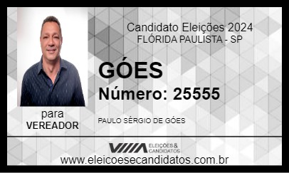 Candidato GÓES 2024 - FLÓRIDA PAULISTA - Eleições