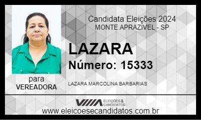 Candidato LAZARA 2024 - MONTE APRAZÍVEL - Eleições