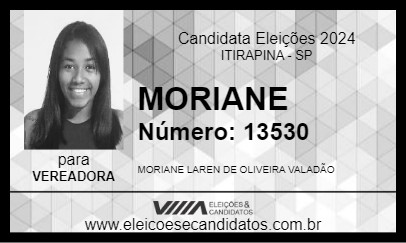 Candidato MORIANE 2024 - ITIRAPINA - Eleições