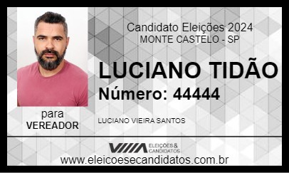 Candidato LUCIANO TIDÃO 2024 - MONTE CASTELO - Eleições