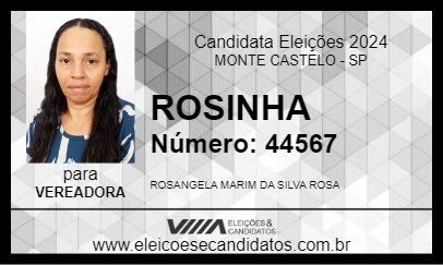 Candidato ROSINHA 2024 - MONTE CASTELO - Eleições