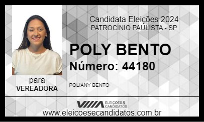 Candidato POLY BENTO 2024 - PATROCÍNIO PAULISTA - Eleições