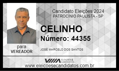 Candidato CELINHO 2024 - PATROCÍNIO PAULISTA - Eleições