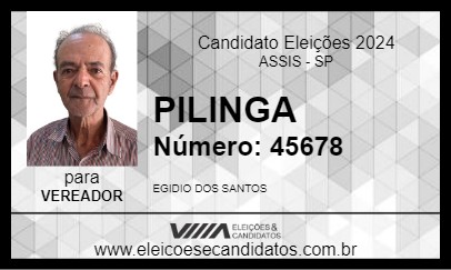 Candidato PILINGA 2024 - ASSIS - Eleições