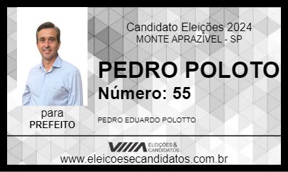 Candidato PEDRO POLOTO 2024 - MONTE APRAZÍVEL - Eleições