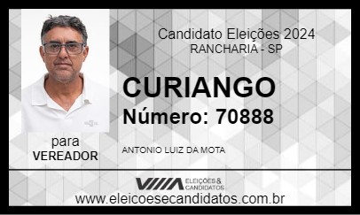 Candidato CURIANGO 2024 - RANCHARIA - Eleições