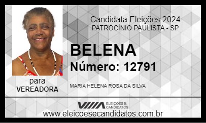 Candidato BELENA 2024 - PATROCÍNIO PAULISTA - Eleições