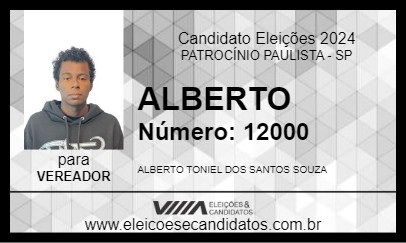 Candidato ALBERTO 2024 - PATROCÍNIO PAULISTA - Eleições