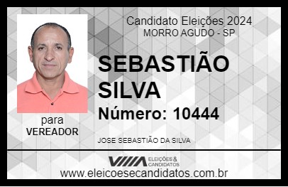 Candidato SEBASTIÃO SILVA 2024 - MORRO AGUDO - Eleições