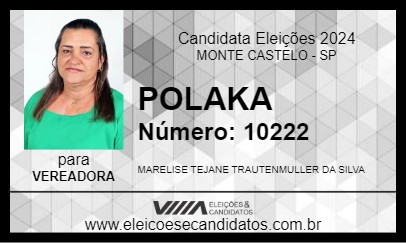 Candidato POLAKA 2024 - MONTE CASTELO - Eleições