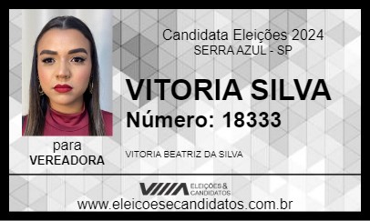 Candidato VITORIA SILVA 2024 - SERRA AZUL - Eleições