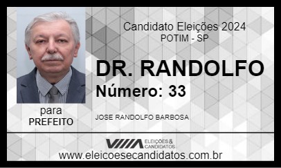 Candidato DR. RANDOLFO 2024 - POTIM - Eleições