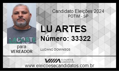 Candidato LU ARTES 2024 - POTIM - Eleições