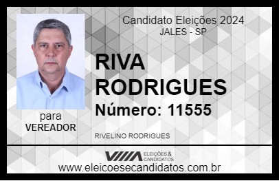 Candidato RIVA RODRIGUES 2024 - JALES - Eleições